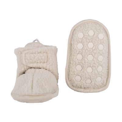 Lodger Slofjes Teddy Fleece Birch 6-12M
