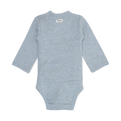 Lodger Melange Romper Lange Mouwen - Maat 56 - Blue Fogg 