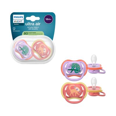 Philips Avent Ultra Air Fopspeen - 18+ Mnd - 2 Stuks - Plant-based 