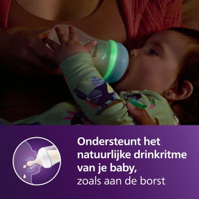 Philips Avent Babyfles Natural Response Glow in the Dark - 260 ml
