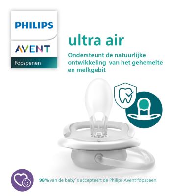 Philips Avent Fopspeen Ultra Air Groen Blauw 6-18 Mnd 