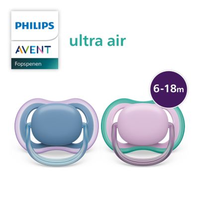 Philips Avent Fopspeen Ultra Air Roze Paars 6-18 Mnd