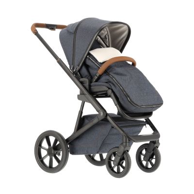 Qute Q-Rider Plus Kinderwagen - Denim Blue | Kidsriver Curve Autostoel - Black