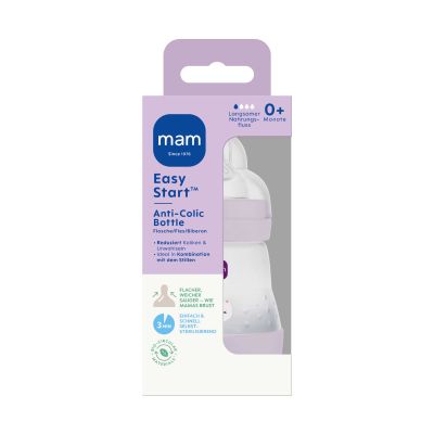 MAM Easy Start Anti-Colic Babyfles - 160 ml - Lila MAM Easy Start Anti-Colic Babyfles - 160 ml - Lila