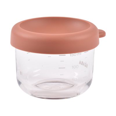 Beaba Bewaarpotje Glas - 150 ml - Terracotta Beaba Bewaarpotje Glas - 150 ml - Terracotta