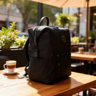 Isoki Luiertas Rugzak - Newport Neoprene - Black