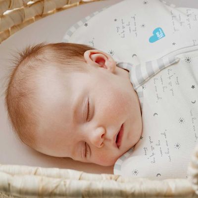 Love to Dream™ Swaddle Up™ 0.2 TOG - Fase 2 - Maat M - White You Are My Love to Dream™ Swaddle Up™ 0.2 TOG - Fase 2 - Maat M - White You Are My