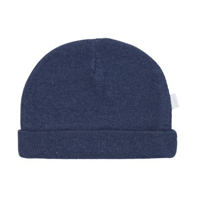 Noppies Muts Rib Nevel Navy Melange  0-3 mnd