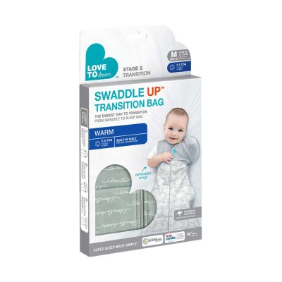 Love To Dream SwaddleUp™ Stage 2 Warm Olive Medium 2.5 TOG