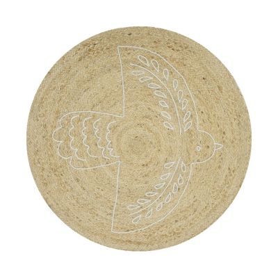 Puck Bird Vloerkleed - 90 cm - Jute