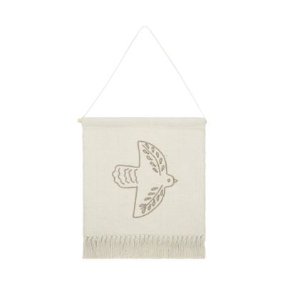 Puck Bird Wandkleed - Creme