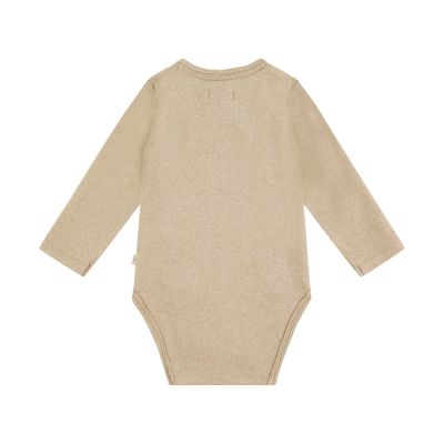 A Tiny Story Romper Lange Mouw Oatmeal Melange 50