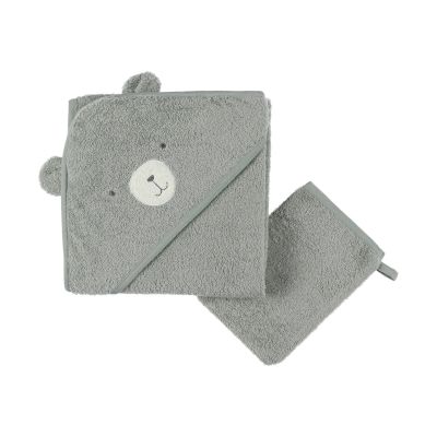 Noukie's F&O Badcape - 75 x 75 cm - Badstof - Groen