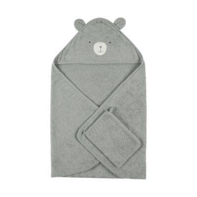 Noukie's F&O Badcape - 75 x 75 cm - Badstof - Groen
