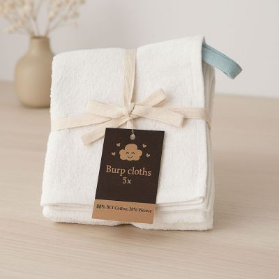 NHP International Spuugdoekje - 30 x 30 cm - Wit - 5 stuks