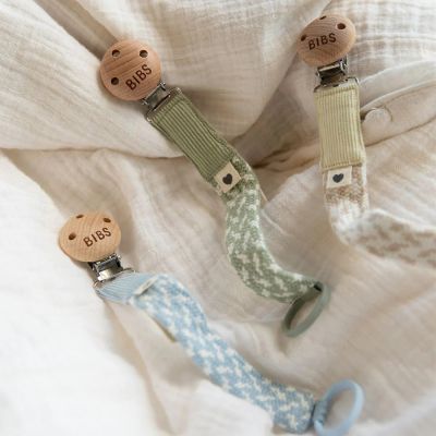 Bibs Speenkoord Braid Sage / Ivory