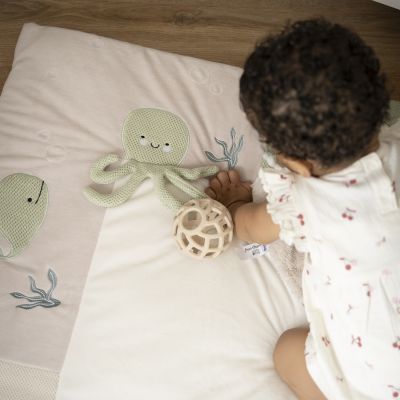 Baby's Only Parklegger - Animals - 75x95 cm - Laurel Green/Warm Linen