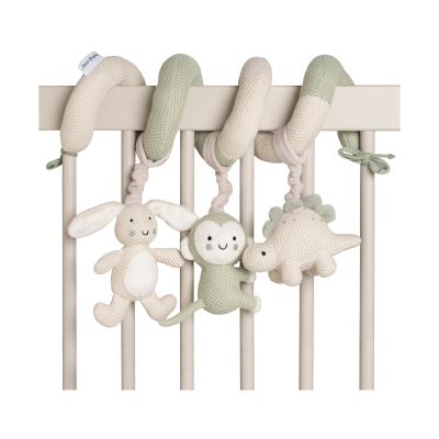 Baby’s Only Boxspiraal - Animals - Laurel Green/Warm Linen