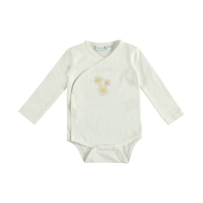 Barboteuse Babylook Daisies - Blanche-Neige