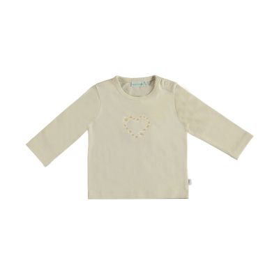 T-shirt Babylook Daisies - Sandshell