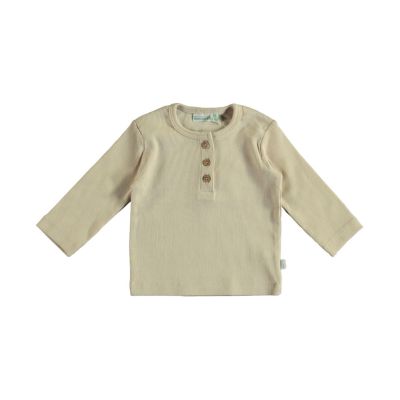 Babylook Henley Rib T-Shirt - Sandshell