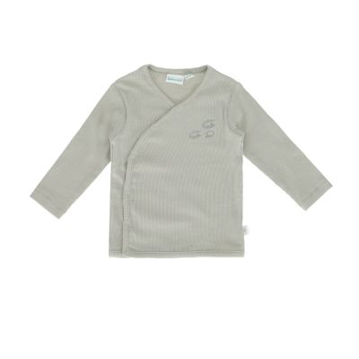 Babylook Swan T-Shirt Overslag Rib - Mineral Grey
