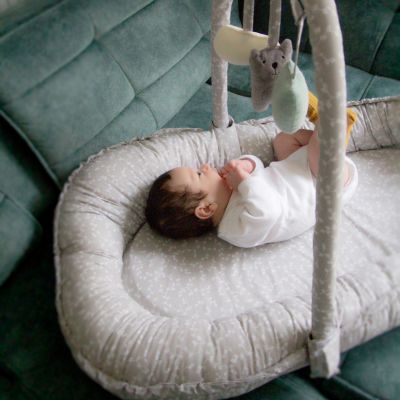 Babyjem Babynest met Speeltjes Grijs