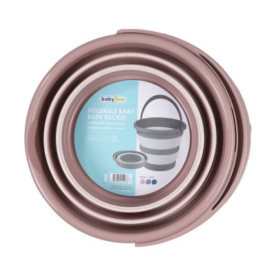 Babyjem Opvouwbare Emmer - Zalm Roze