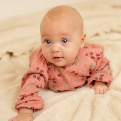 Babylook Berry Jurk Lange Mouw - Maat 50 - Dusty Rose Babylook Berry Jurk Lange Mouw - Maat 50 - Dusty Rose