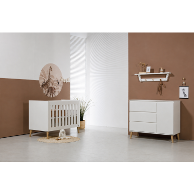TWF Ledikant 60 x 120 - Commode XL Beach Island White