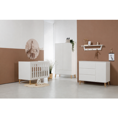 TWF Ledikant 60 x 120 - Commode XL - Kast Beach Island White