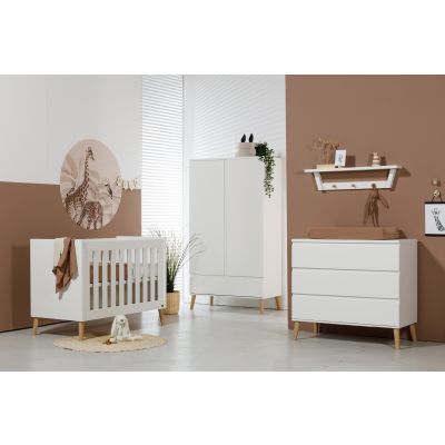 Hanglegkast 2 Deuren/1 Lade Beach Island White Hanglegkast 2 Deuren/1 Lade Beach Island White