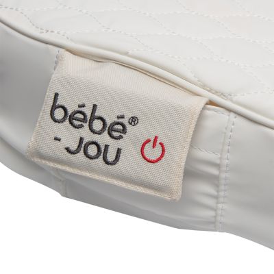 Bebe-Jou Quilted Verwarmd Aankleedkussen - Waves Off White Bebe-Jou Quilted Verwarmd Aankleedkussen - Waves Off White