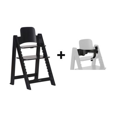 Kidsmill Up! Kinderstoel incl. Kunststof Babyset Zwart