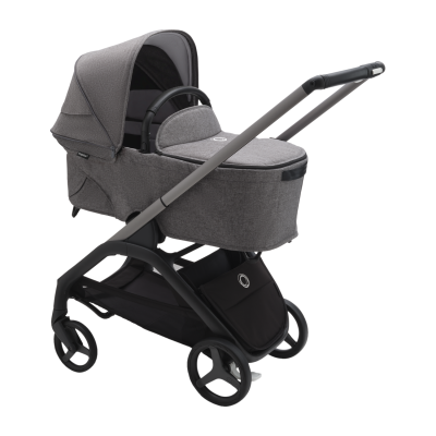 Bugaboo Kinderwagen Dragonfly Complete Graphite Frame / Grey Melange Bekleding