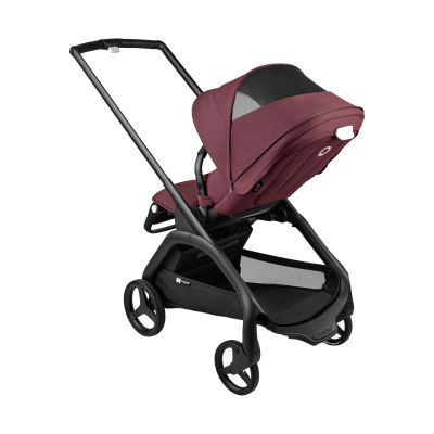 Bugaboo Wandelwagen Dragonfly Incl. Suncanopy Black / Dark Cherry - Dark Cherry
