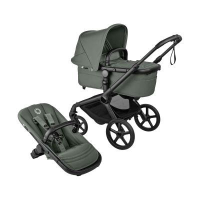 Bugaboo Fox 5 Renew Complete Kinderwagen - Black / Forest Green / Forest Green