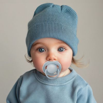 Difrax Dynamic Lovi Prime Fopspeen - 6-18mnd - 2st. - Baby Blue / Blue