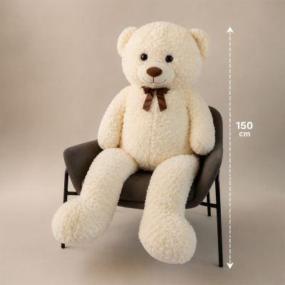 JollyPlush XXL Knuffelbeer - 150 cm - Crème JollyPlush XXL Knuffelbeer - 150 cm - Crème
