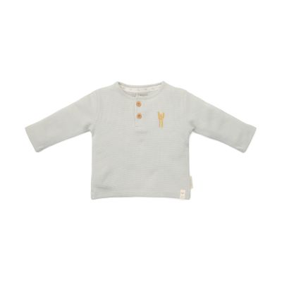 Little Dutch T-Shirt manches longues Little Farm Waffle Soft Green