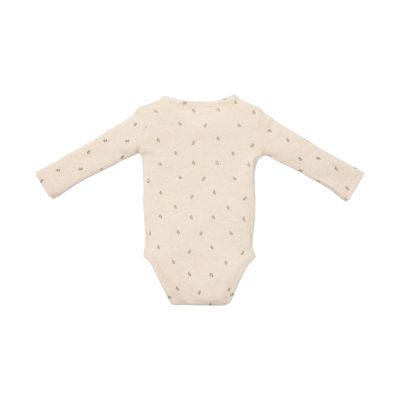 Little Dutch Romper Overslag Lange Mouw Little Farm Green Leaves 44