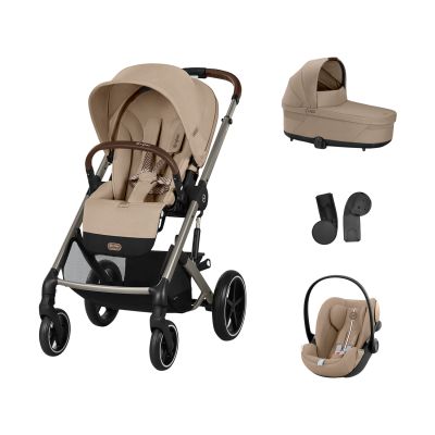 Cybex Balios 3-in-1 Kinderwagen Set S - Almond Beige/Beige Cybex Balios 3-in-1 Kinderwagen Set S - Almond Beige/Beige