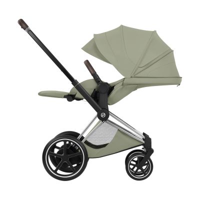 Cybex e-Priam 5 Style Kinderwagen 2-in-1 - Chrome Brown/Sage Green
