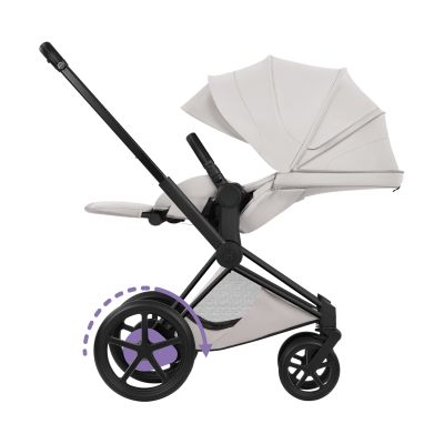 Cybex e-Priam 5 Style Kinderwagen 2-in-1 - Matt Black/City Grey