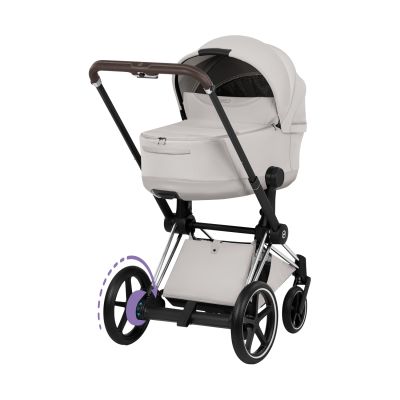 Cybex e-Priam 5 Style Kinderwagen 2-in-1 - Chrome Brown Frame