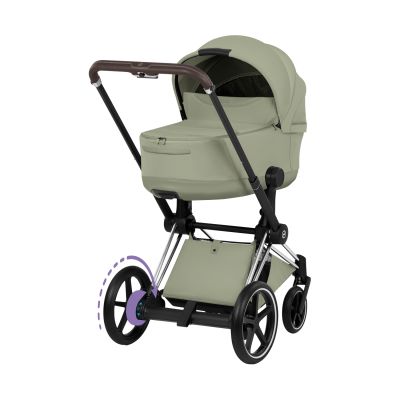 Cybex e-Priam 5 Style Kinderwagen 2-in-1 - Chrome Brown Frame