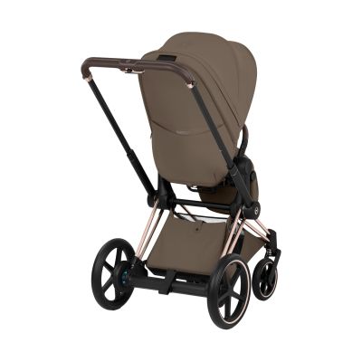 Cybex e-Priam 5 Style Kinderwagen 2-in-1 - Rosegold/Coconut Brown