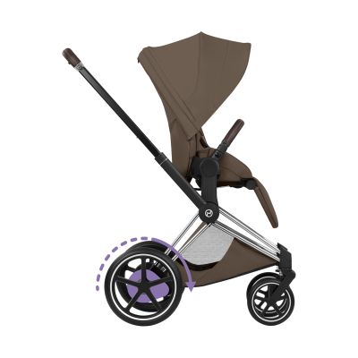 Cybex e-Priam 5 Style Kinderwagen 2-in-1 - Chrome Brown/Coconut Brown Cybex e-Priam 5 Style Kinderwagen 2-in-1 - Chrome Brown/Coconut Brown
