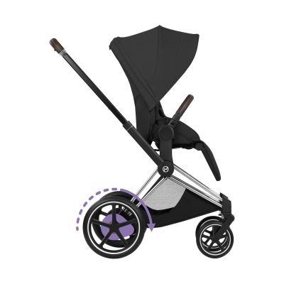 Cybex e-Priam 5 Style Kinderwagen 2-in-1 - Chrome Brown/Sepia Black
