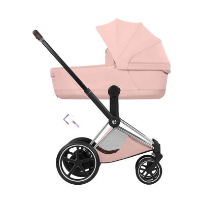 Cybex e-Priam 5 Style Kinderwagen 2-in-1 - Chrome Brown/Peach Pink Cybex e-Priam 5 Style Kinderwagen 2-in-1 - Chrome Brown/Peach Pink